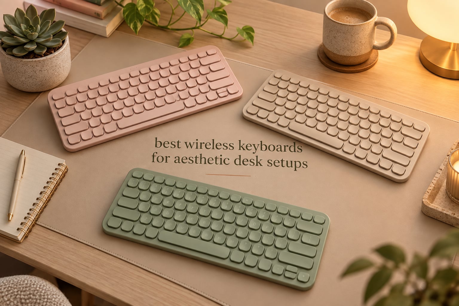 best wireless keyboards for aesthetic desk setups