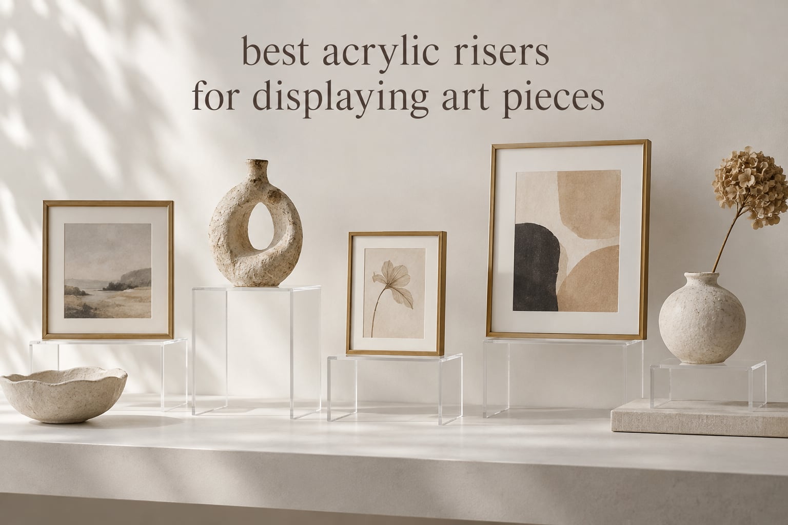best acrylic risers for displaying art pieces