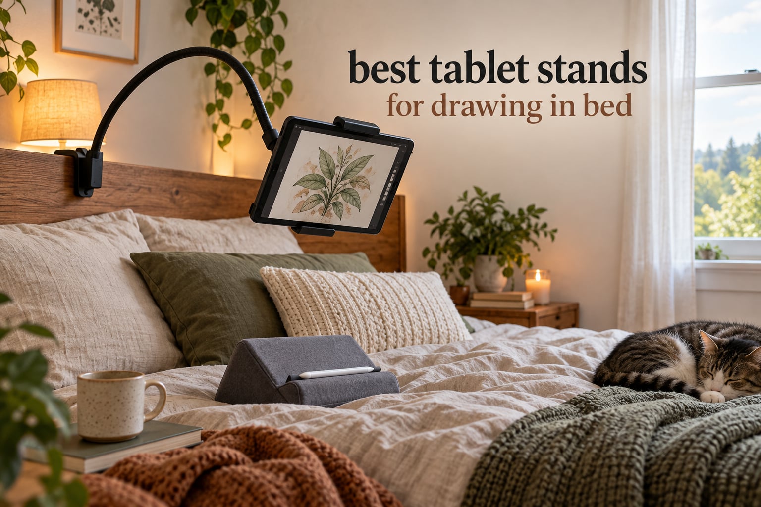 best tablet stands for drawing in bed