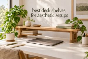 best desk shelves for aesthetic setups