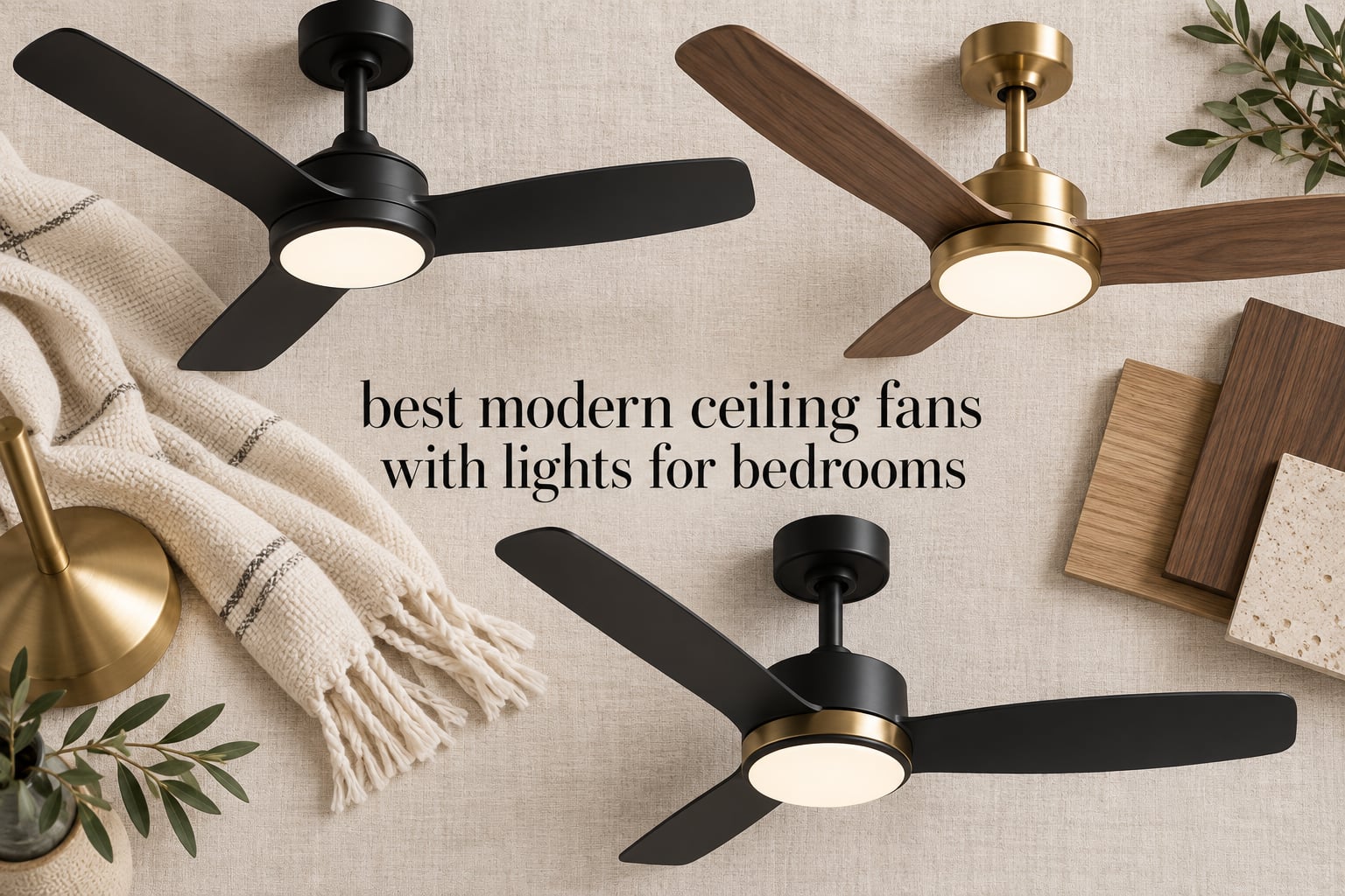 best modern ceiling fans with lights for bedrooms