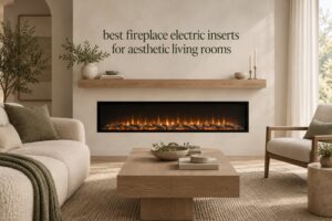best fireplace electric inserts for aesthetic living rooms