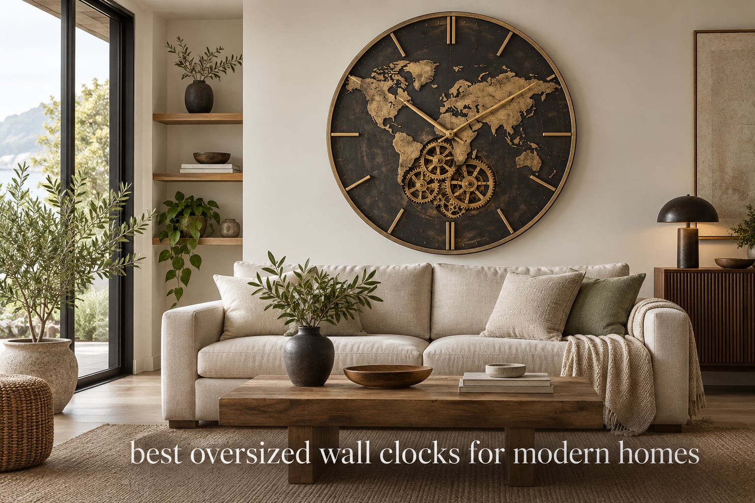 best oversized wall clocks for modern homes