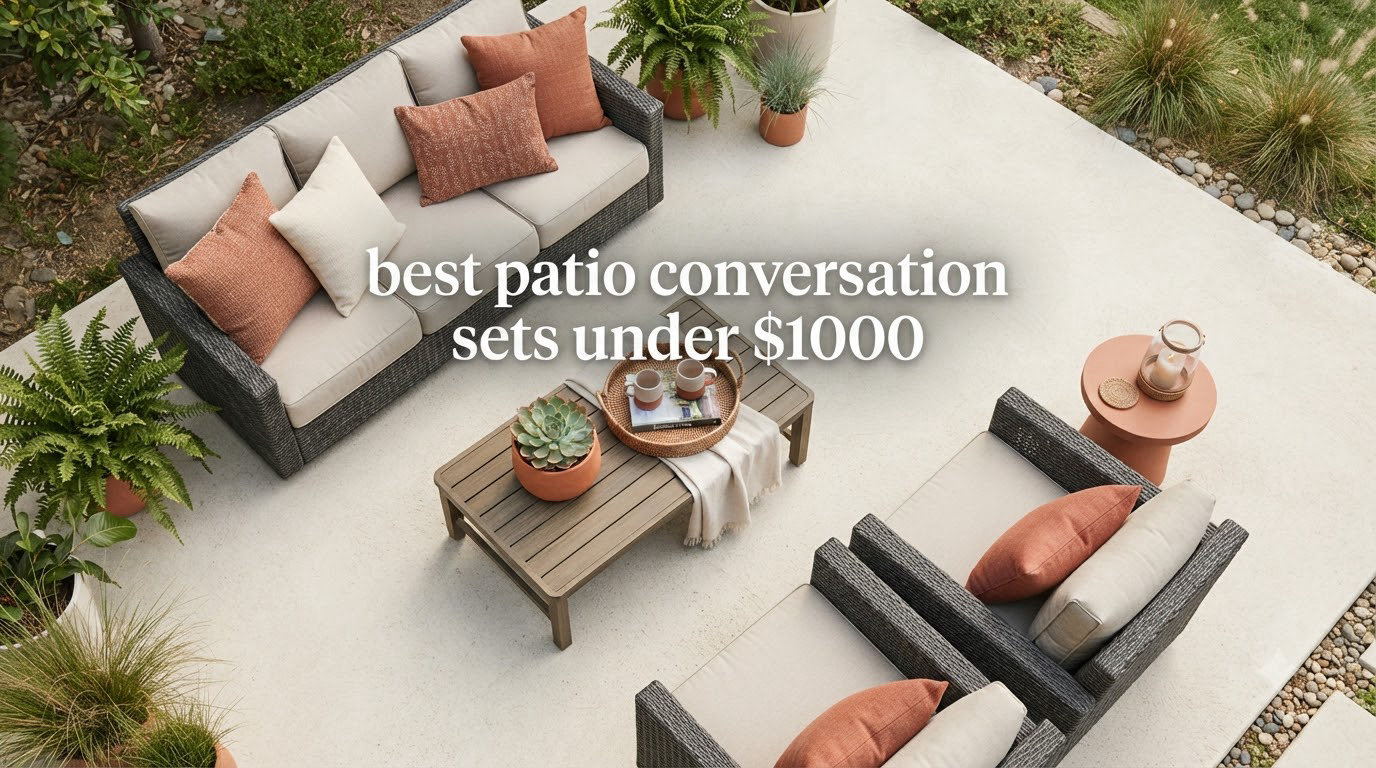 best patio conversation sets under $1000
