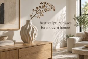 best sculptural vases for modern homes