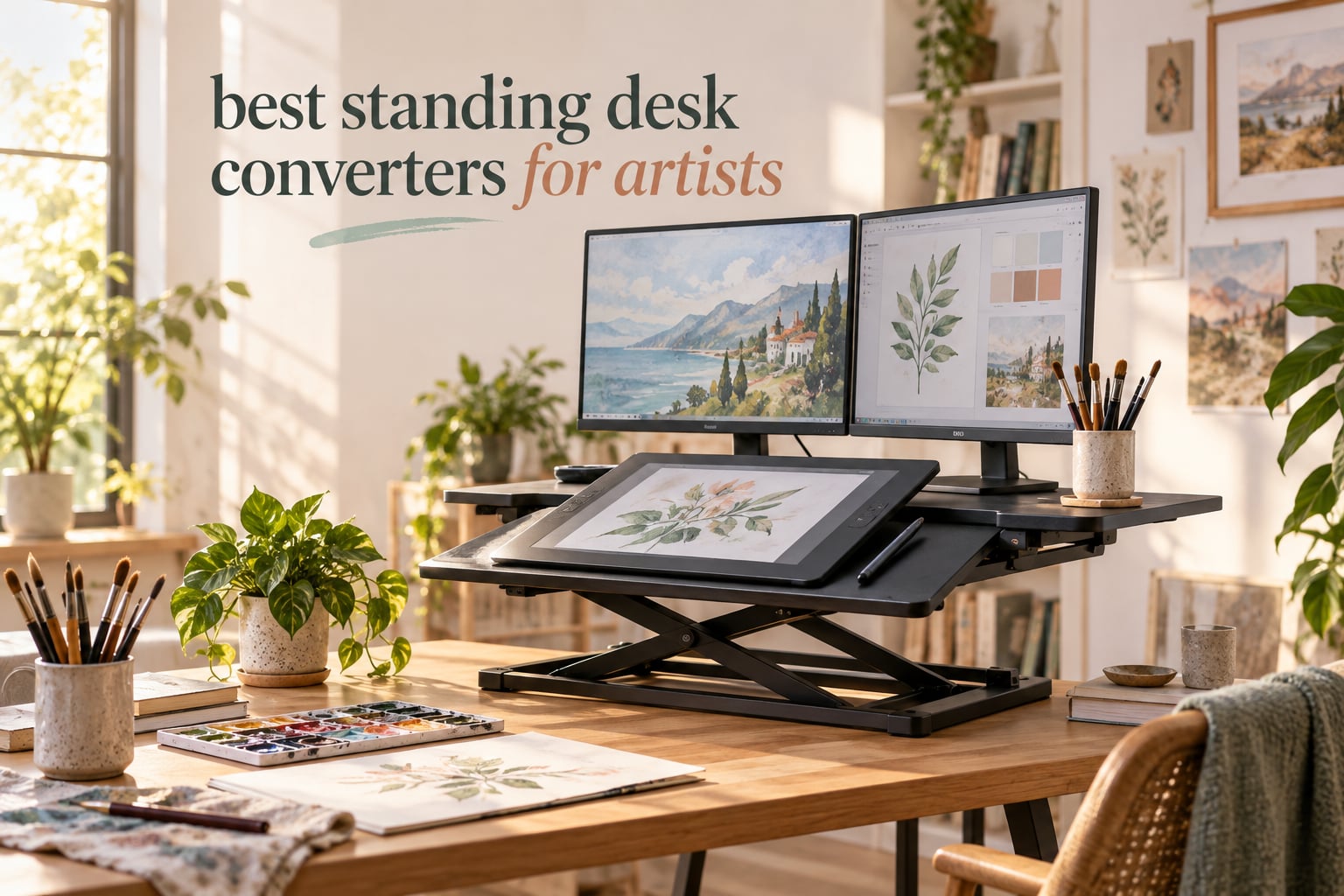best standing desk converters for artists